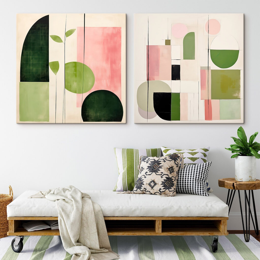 Botanisches Formenspiel in einem Interieur