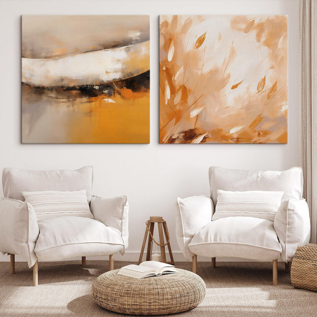Abstraktion in Ocker — Interieur 1