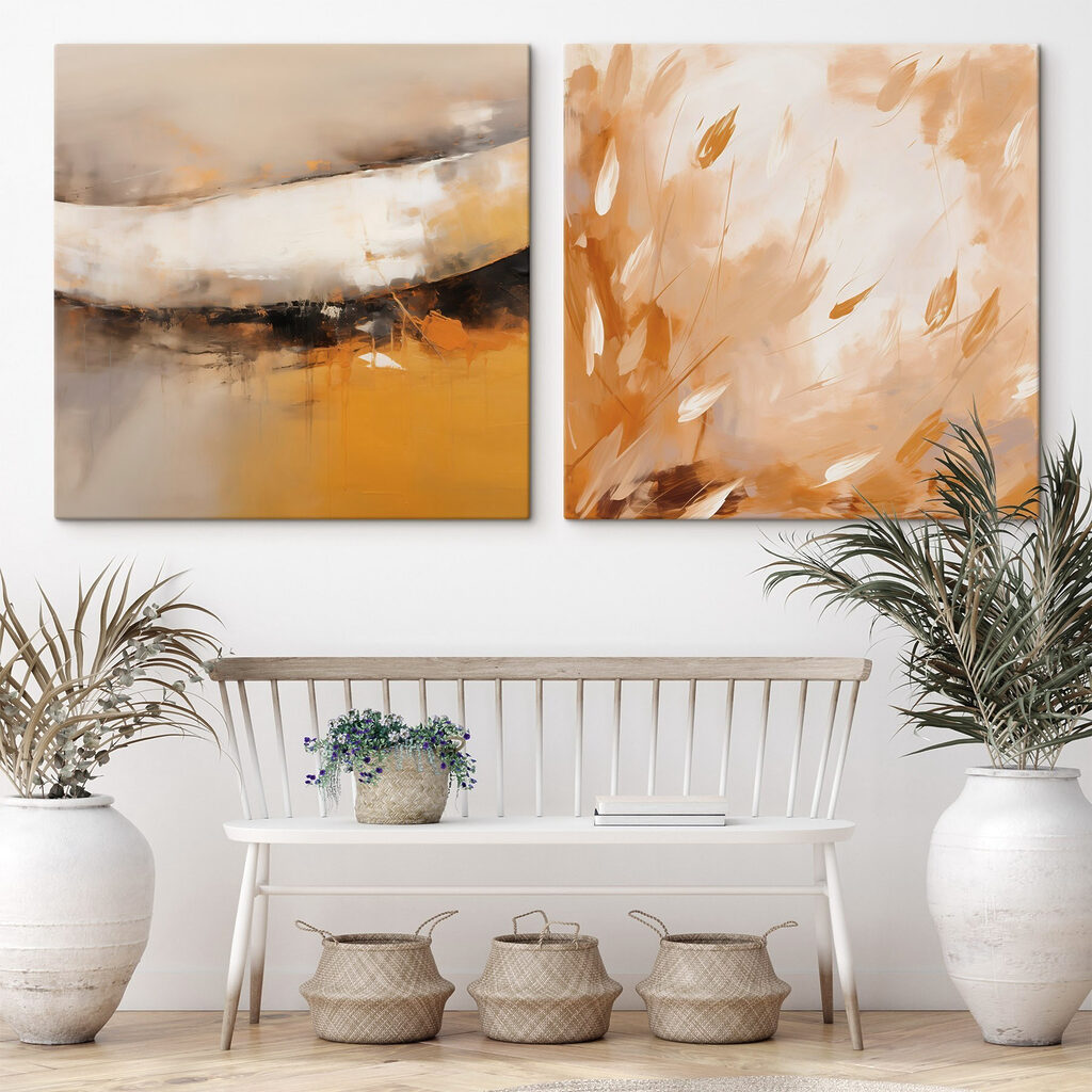 Abstraktion in Ocker — Interieur 2