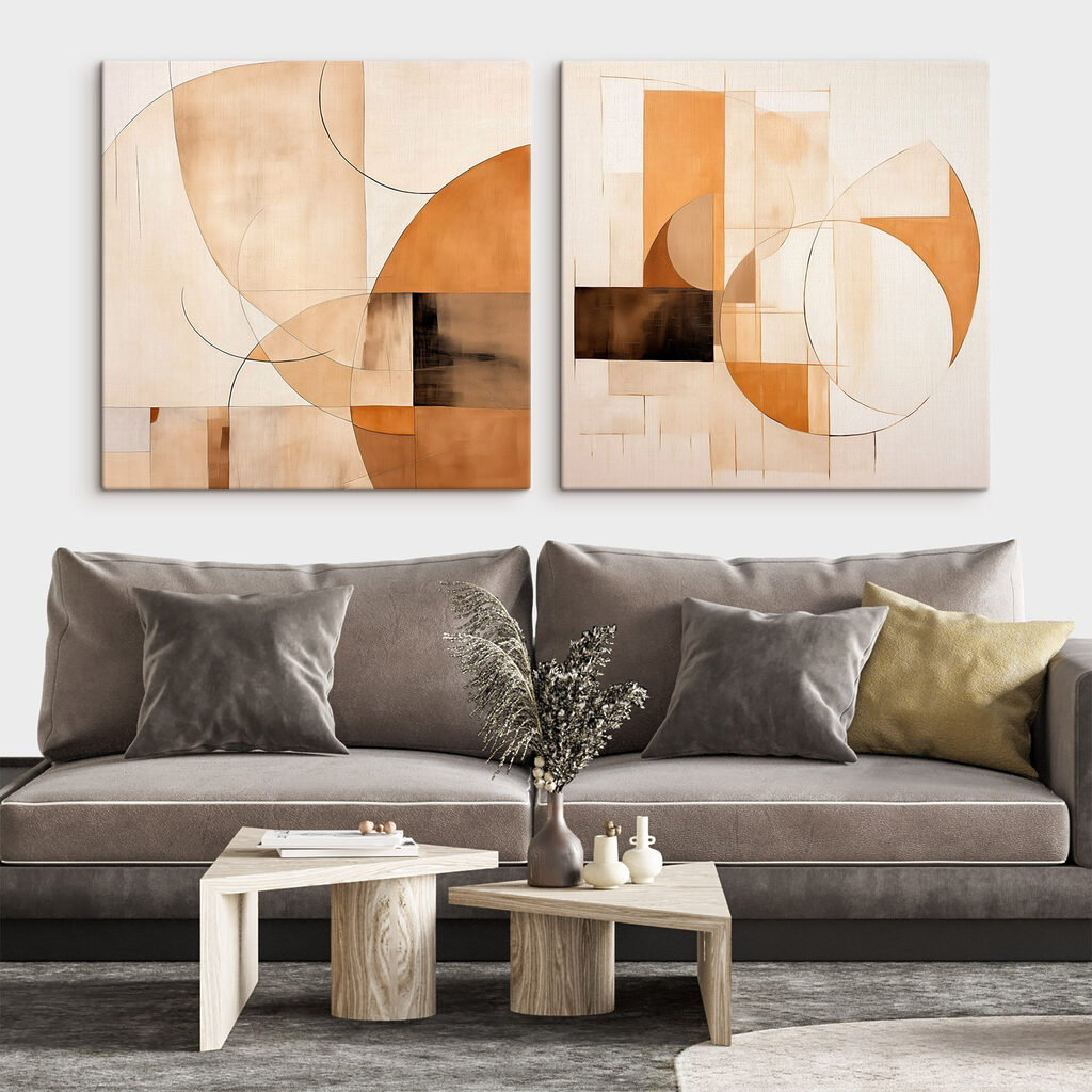 Geometrie in Erdtönen — Interieur 1