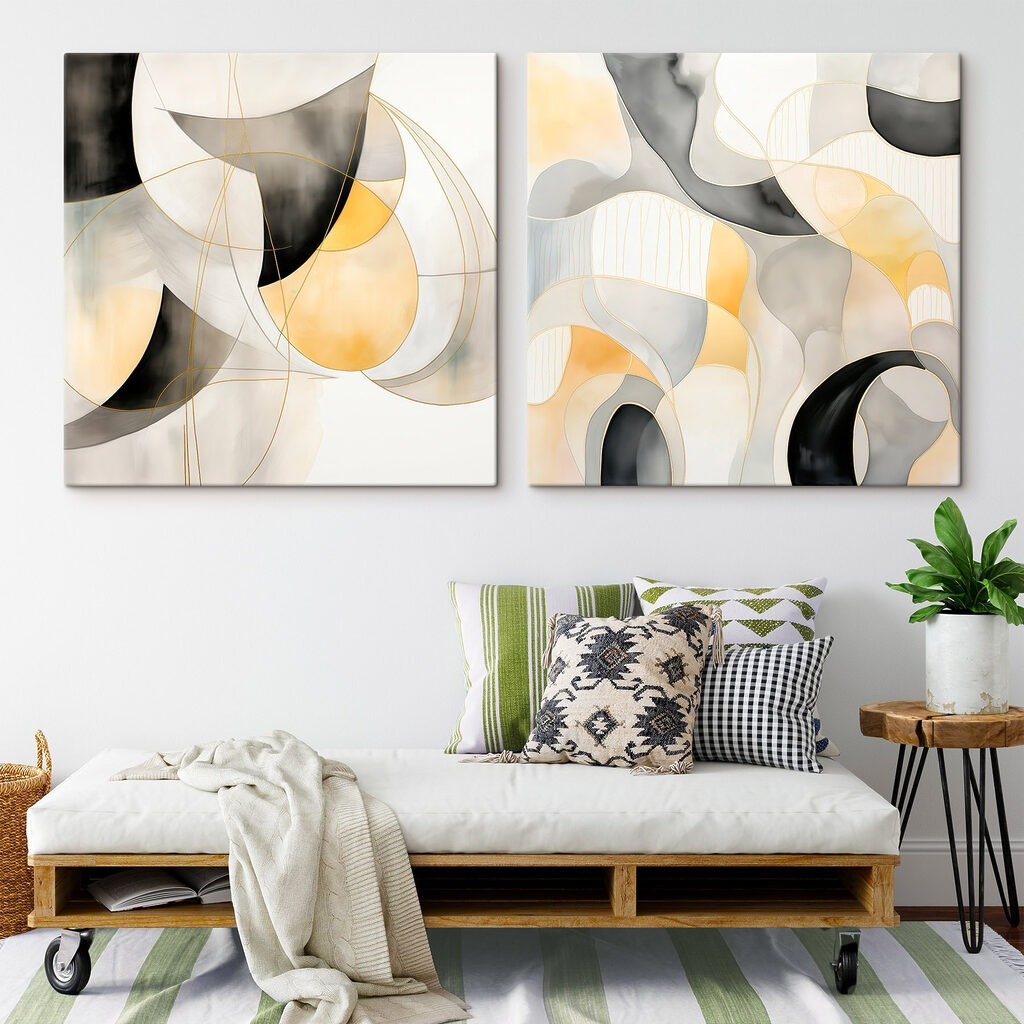 Kurven und goldene Linien — Interieur 2
