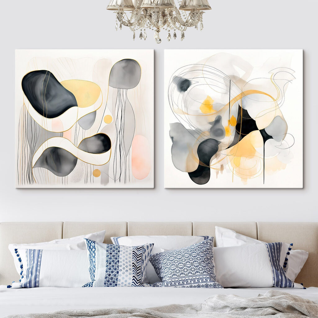 Luftige Aquarellformen — Interieur 1