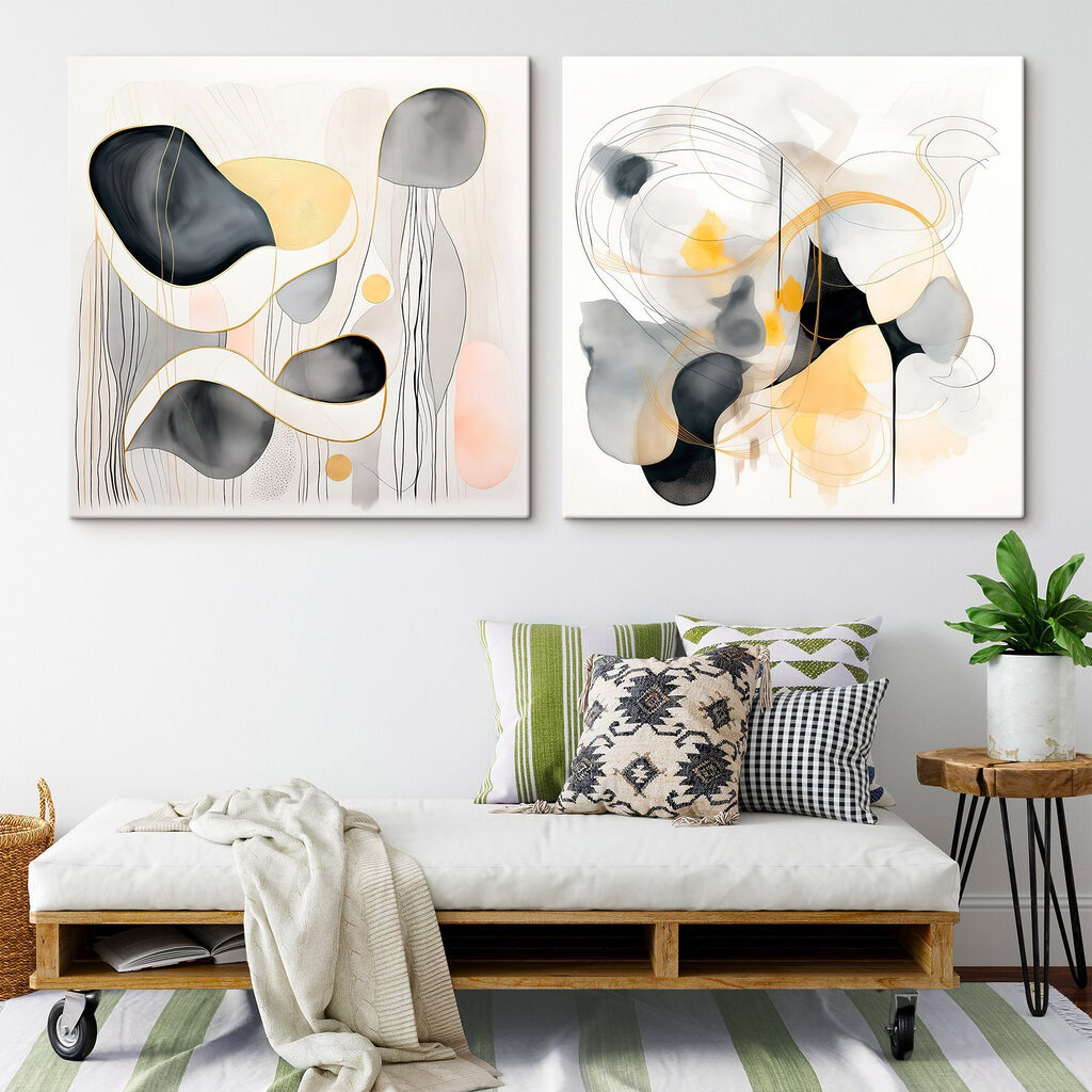 Luftige Aquarellformen — Interieur 2