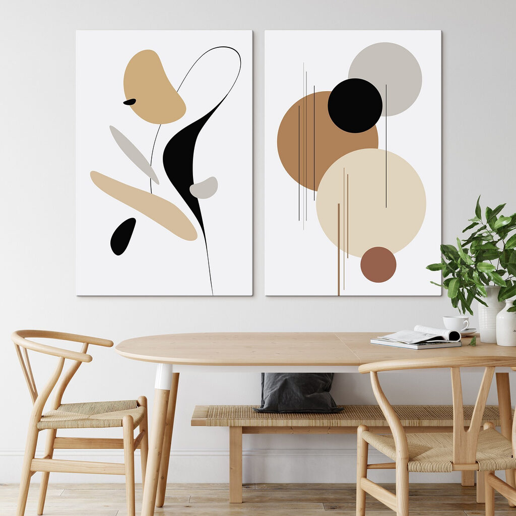 Formen an feinen Linien in einem Interieur