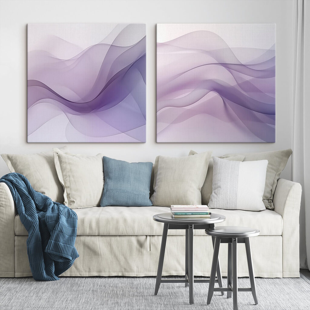 Schleier in Lavendel in einem Interieur