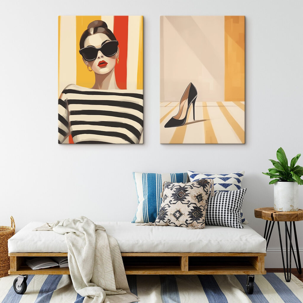 Ringelshirt und Pumps — Interieur 1