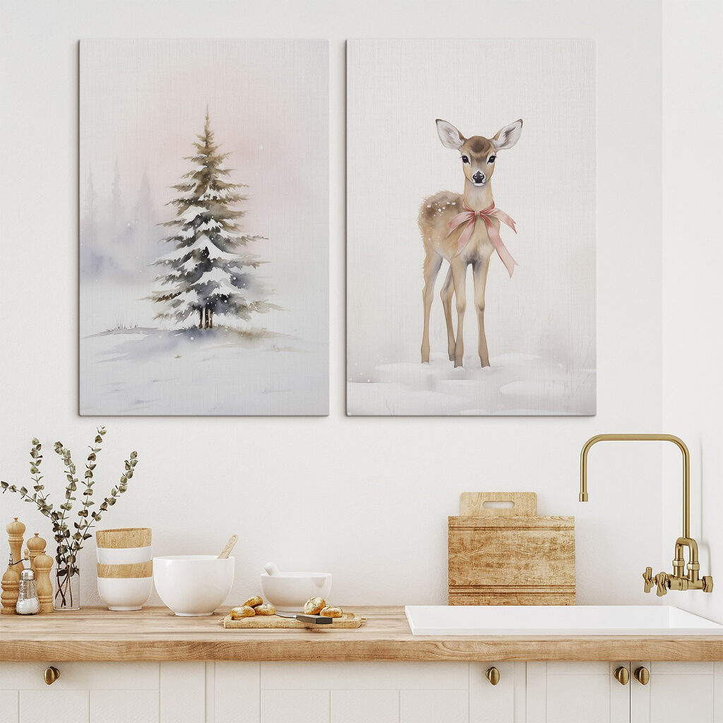 Rehkitz mit Schleife — Interieur 2