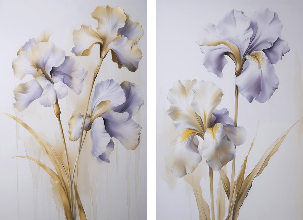 Elegante Iris — ganzes Design