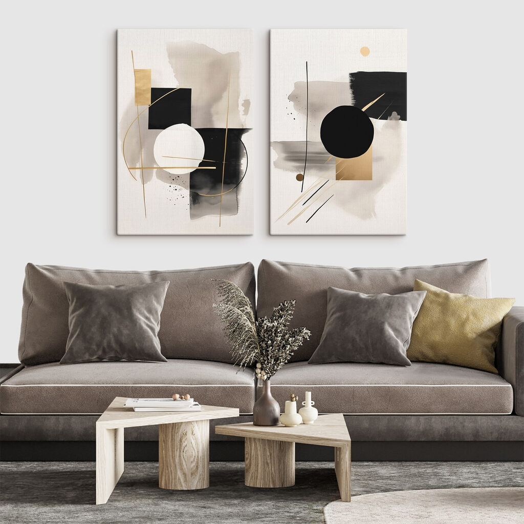 Kreise zwischen Farbschleiern — Interieur 1