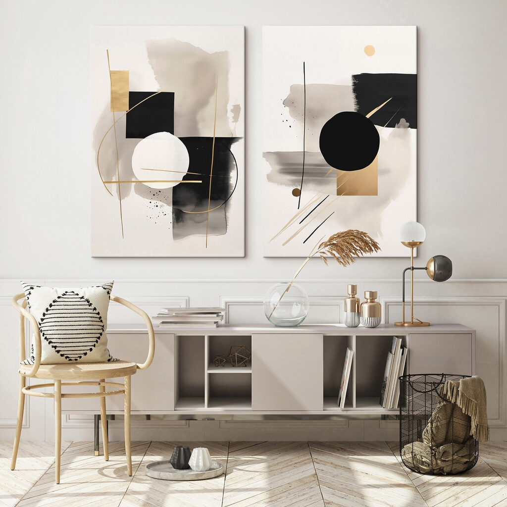 Kreise zwischen Farbschleiern — Interieur 2