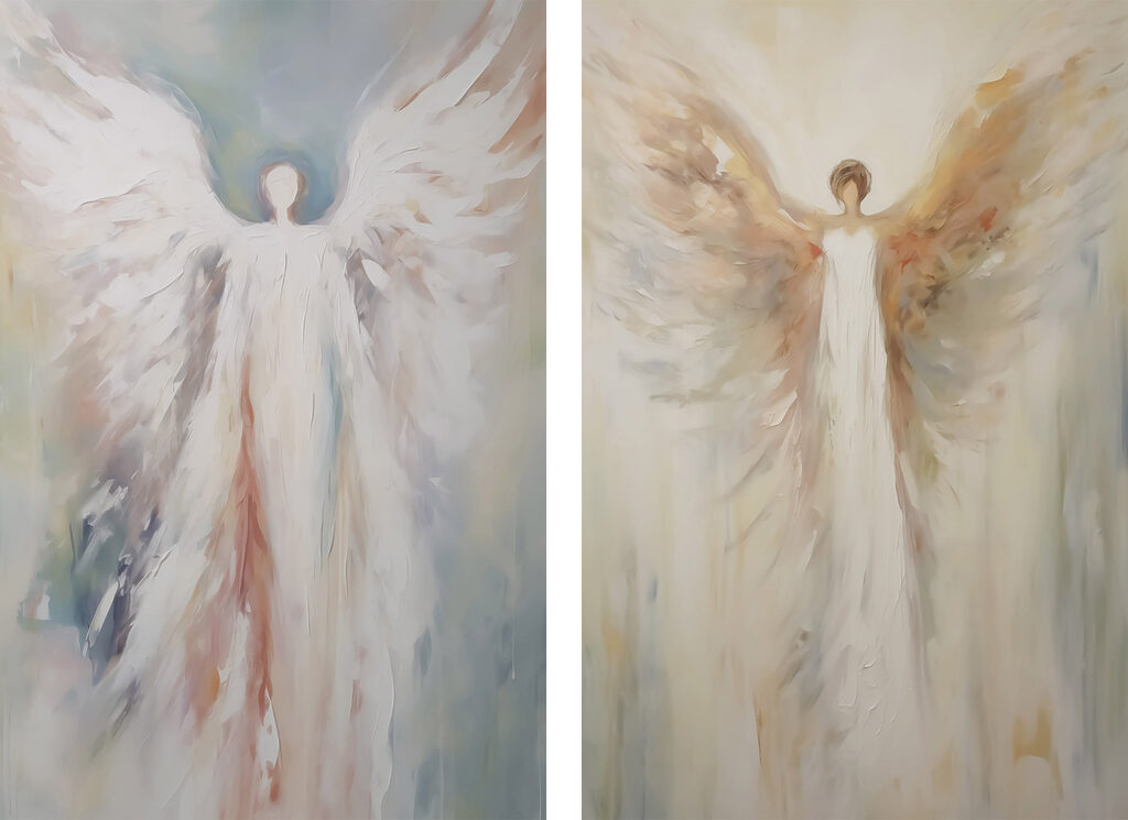 Engel im Licht — ganzes Design