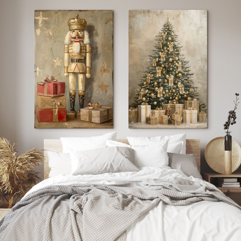 Nussknacker und Weihnachtsbaum in einem Interieur