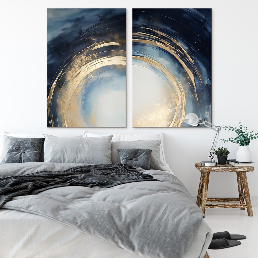 Blau-goldener Wirbel — Interieur 2