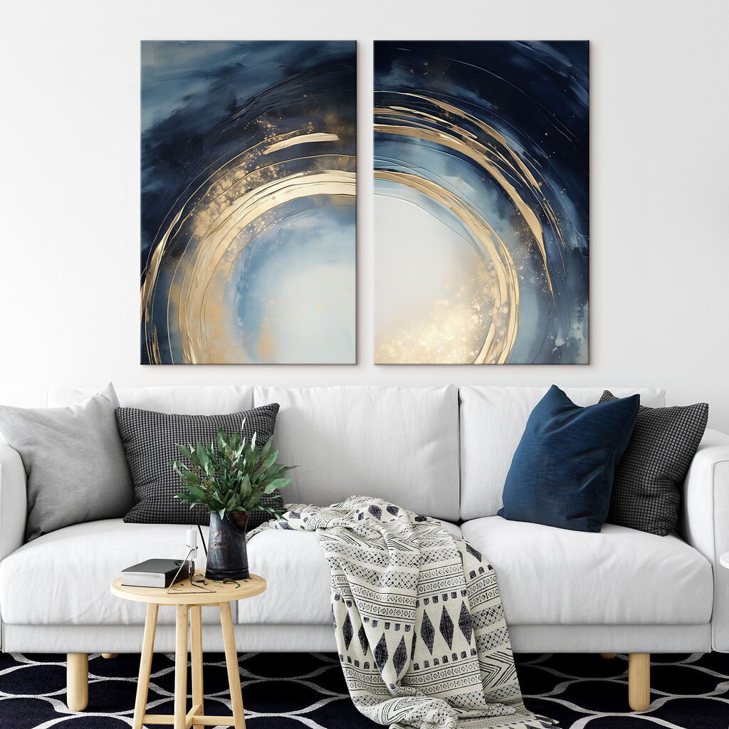 Blau-goldener Wirbel — Interieur 1