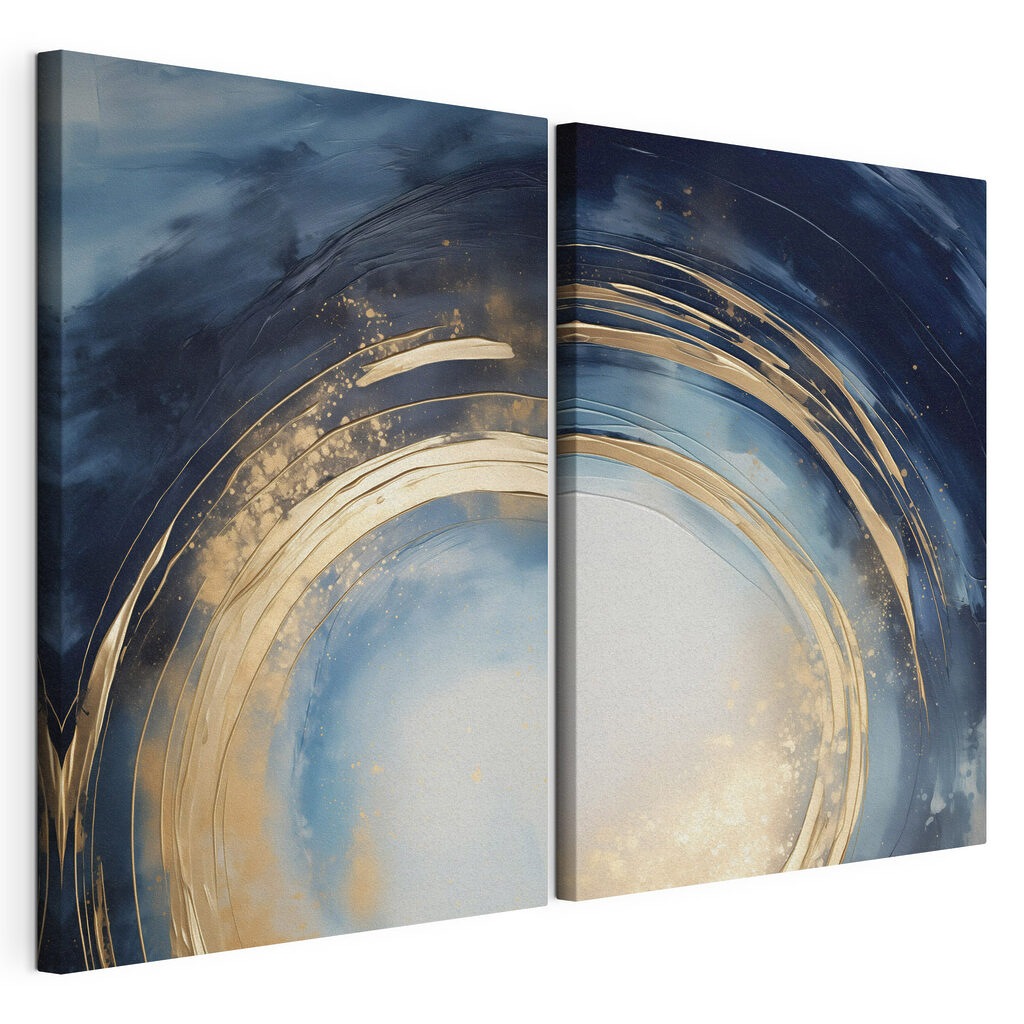 Blau-goldener Wirbel — Produktansicht