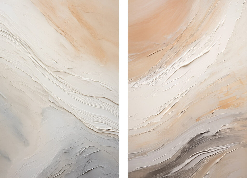 Sanfte Farbwellen — ganzes Design