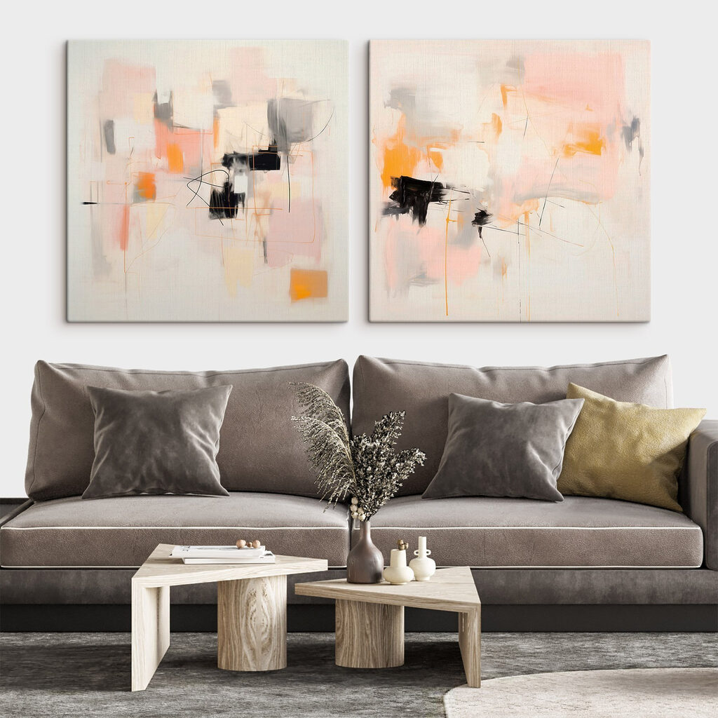 Abstraktion in Pastell — Interieur 1