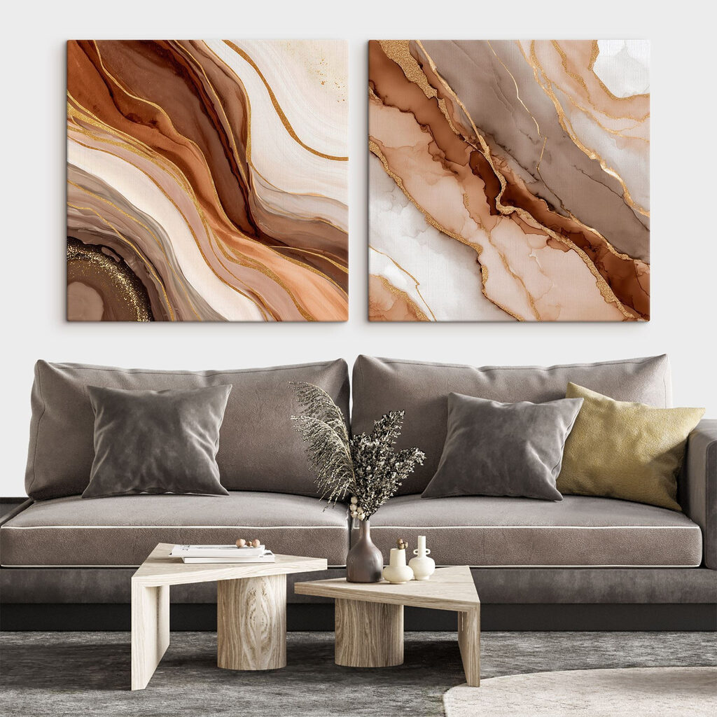 Erdtöne mit Goldadern — Interieur 1