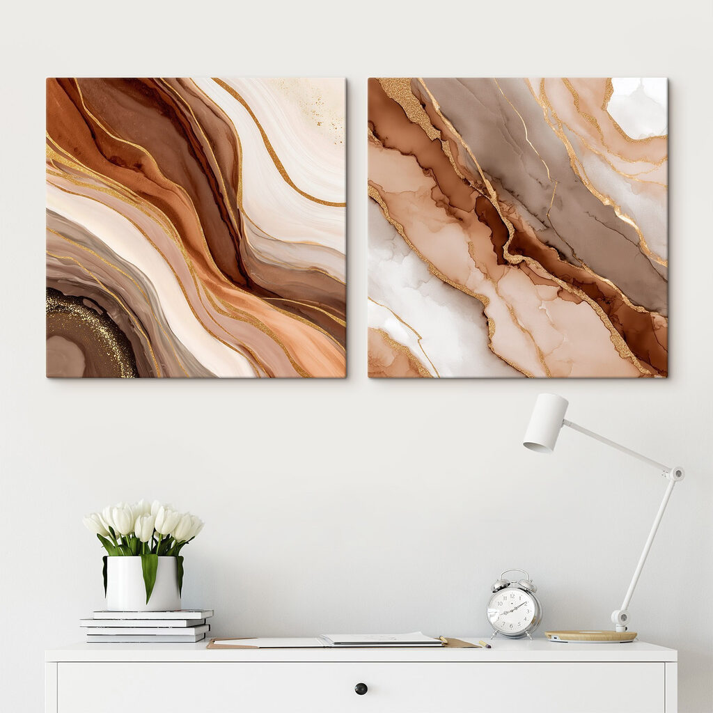 Erdtöne mit Goldadern — Interieur 2