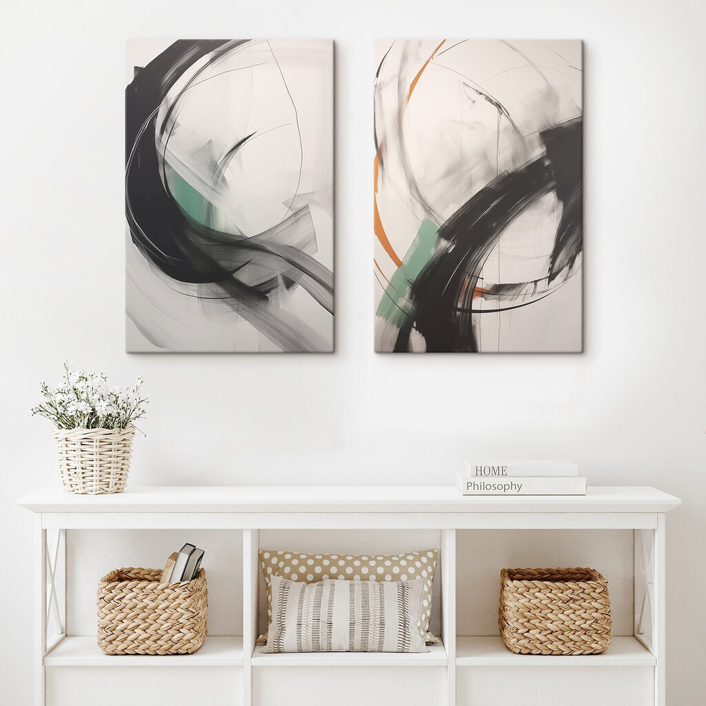 Dynamische Pinselstriche — Interieur 1