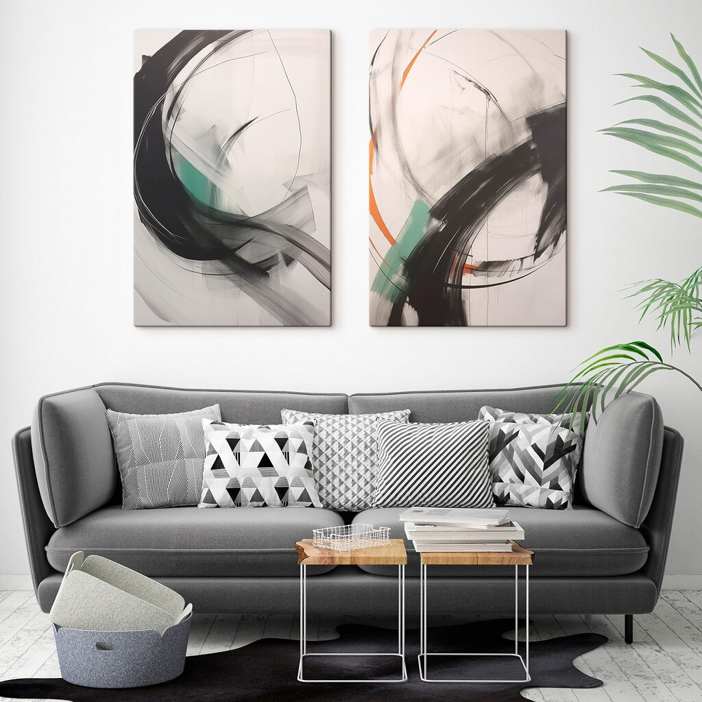 Dynamische Pinselstriche — Interieur 2