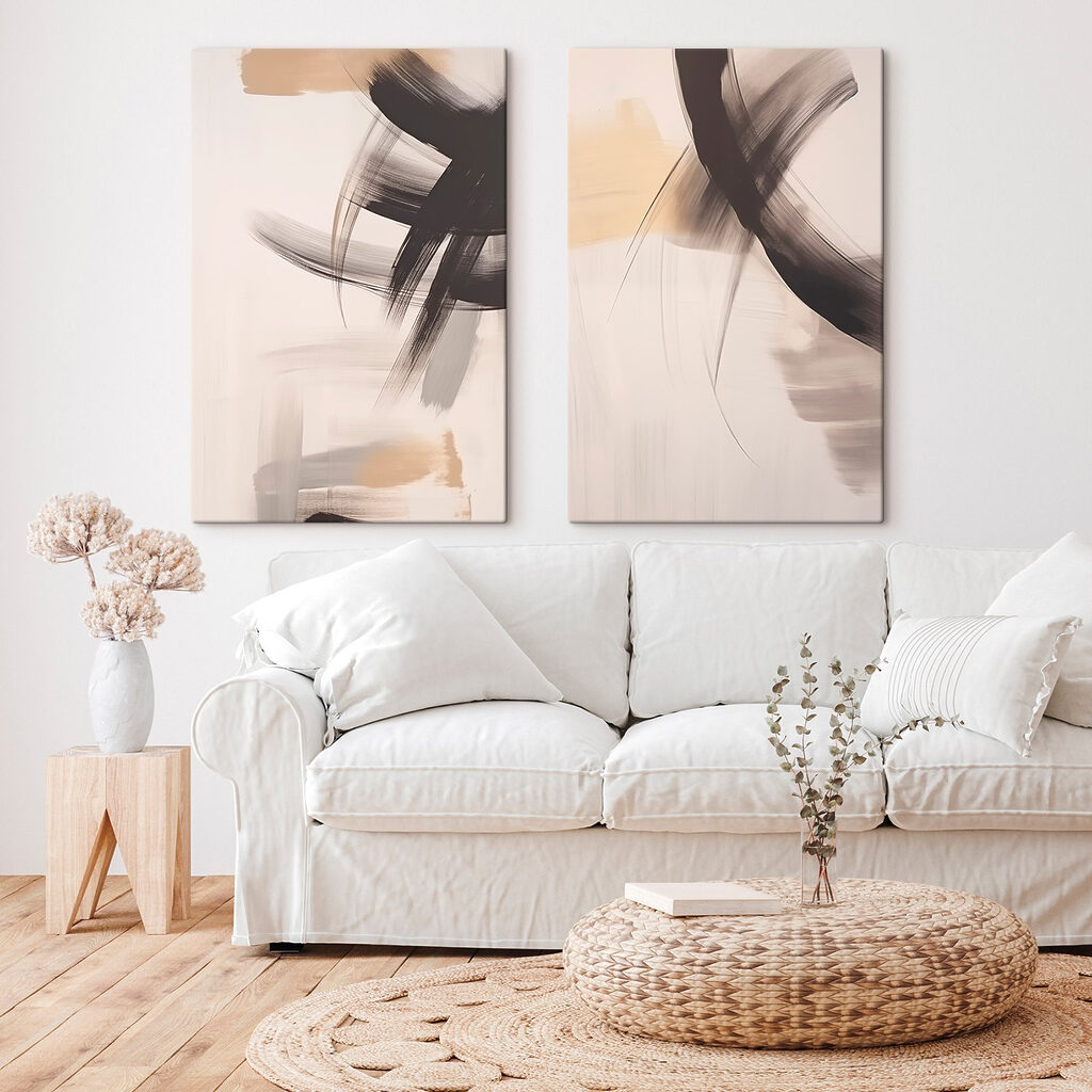 Schwungvolle Pinselbögen — Interieur 1
