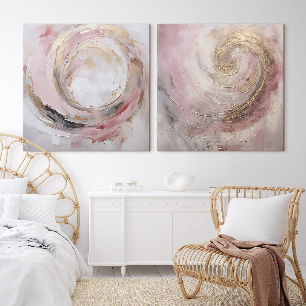 Sanfte Spirale in einem Interieur