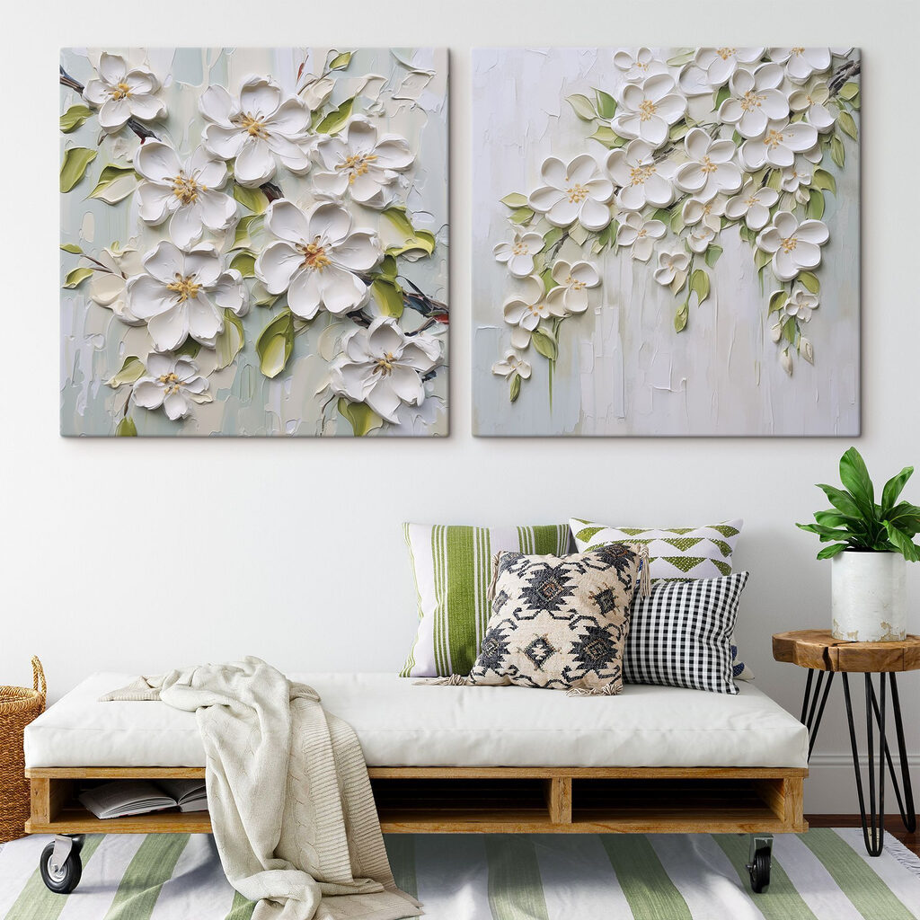 Üppige weiße Blüten — Interieur 2