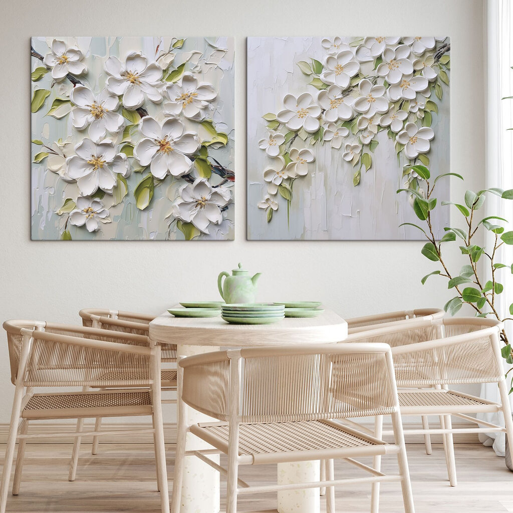 Üppige weiße Blüten — Interieur 1