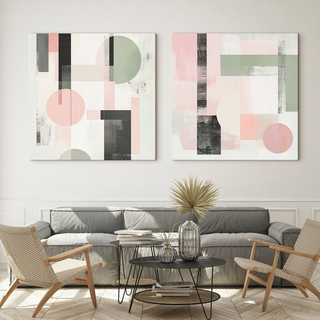 Geometrie in Pastell — Interieur 1