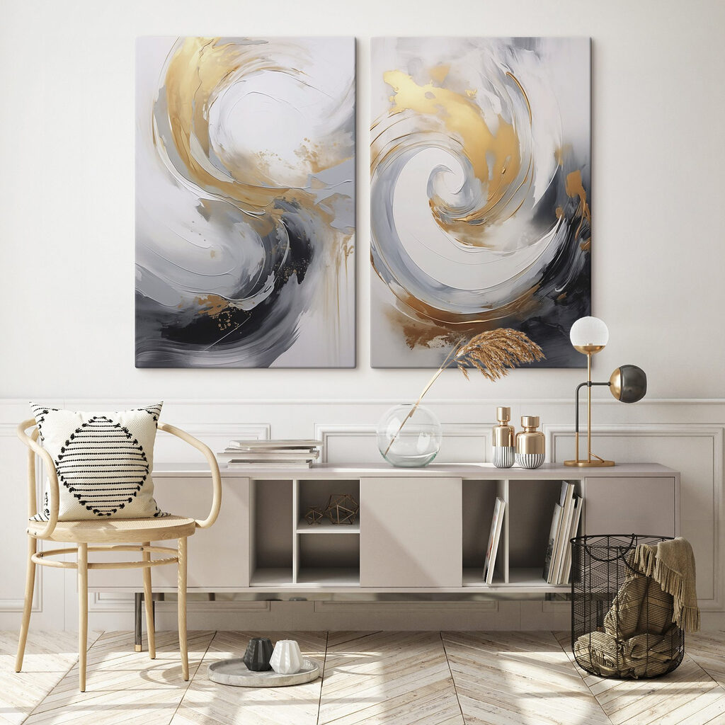Kreisende Pinselzüge — Interieur 1