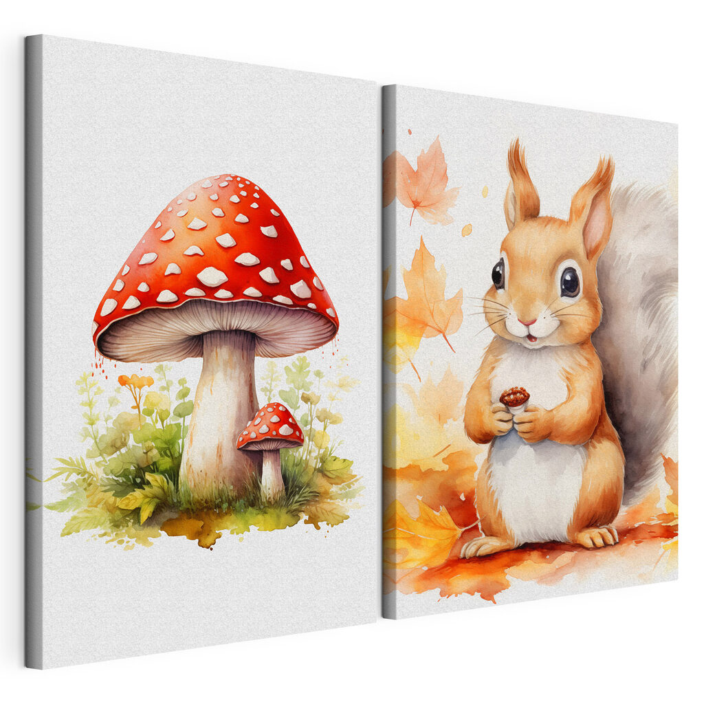 Eichhörnchen und Pilz — Produktansicht