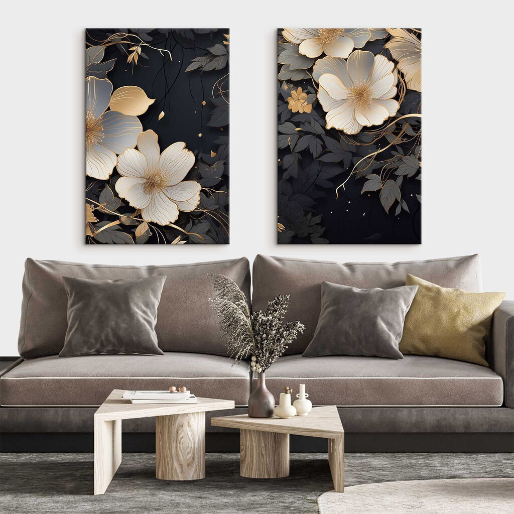 Schimmernde Blütenkonturen — Interieur 2