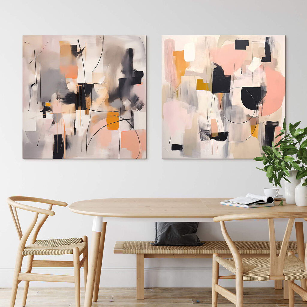 Rosa-schwarze Komposition — Interieur 2
