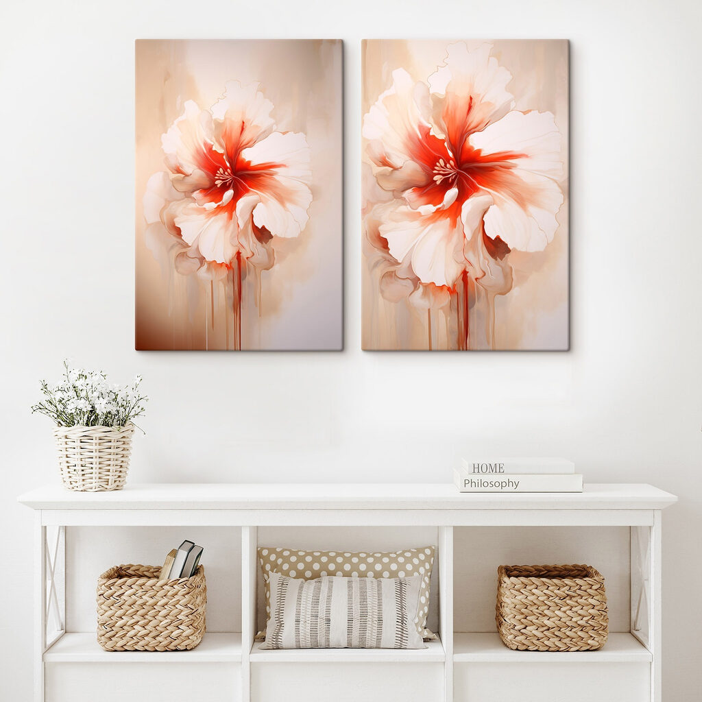 Blüte mit rotem Herzen — Interieur 1