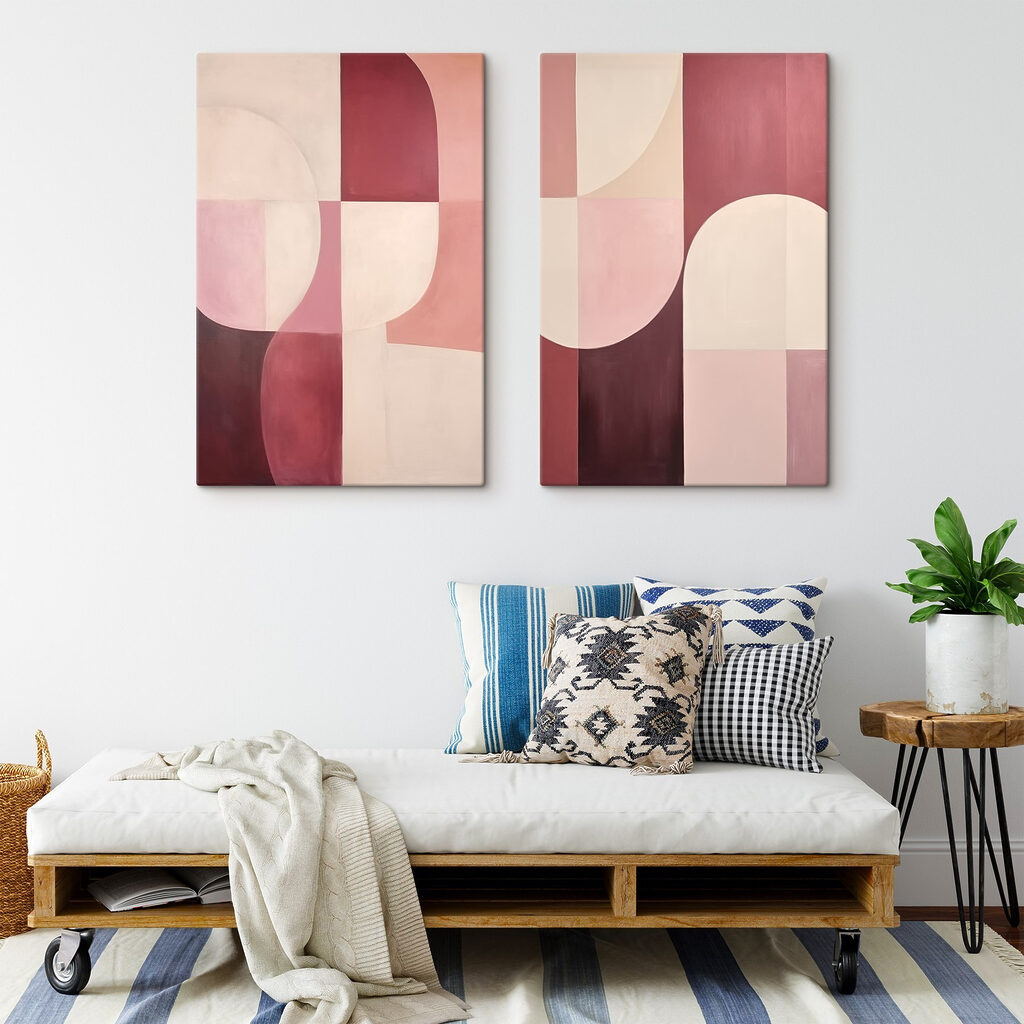 Geometrie in Rosé — Interieur 1