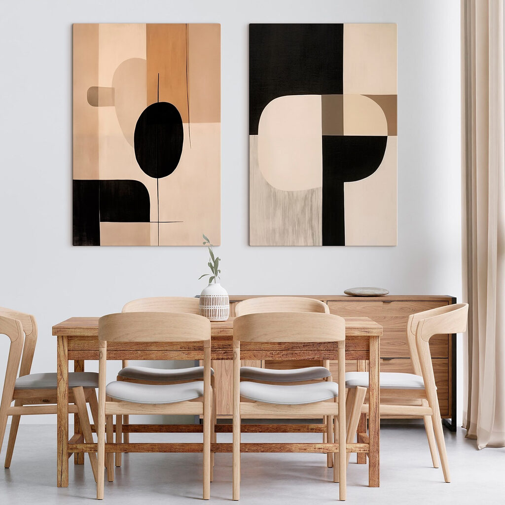 Harmonie in Schwarz-Beige — Interieur 2