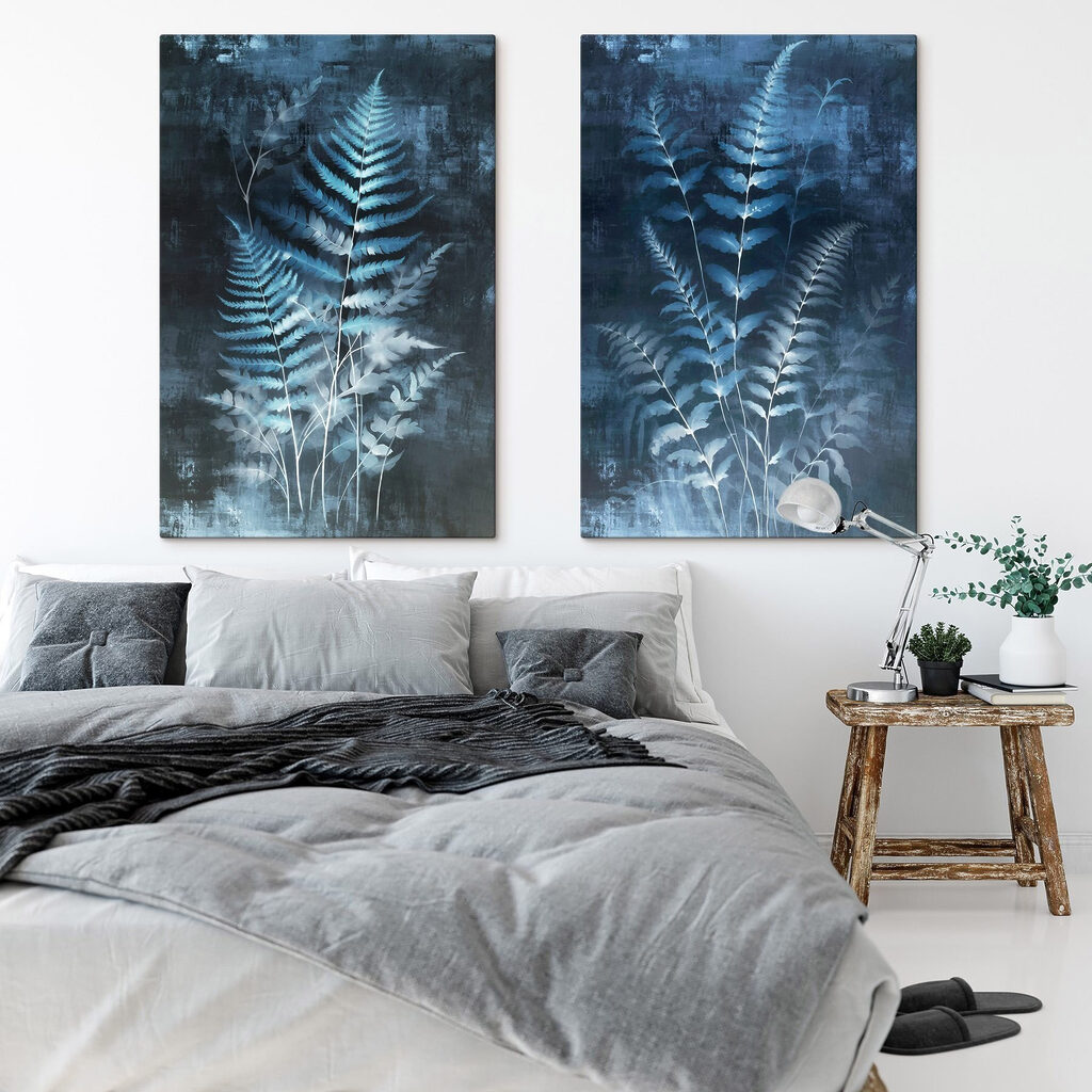 Farne in Nachtblau — Interieur 1
