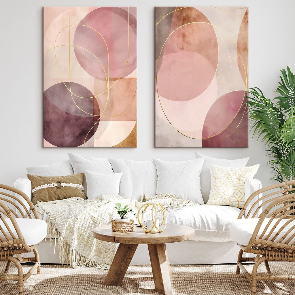 Runde Schichten in einem Interieur