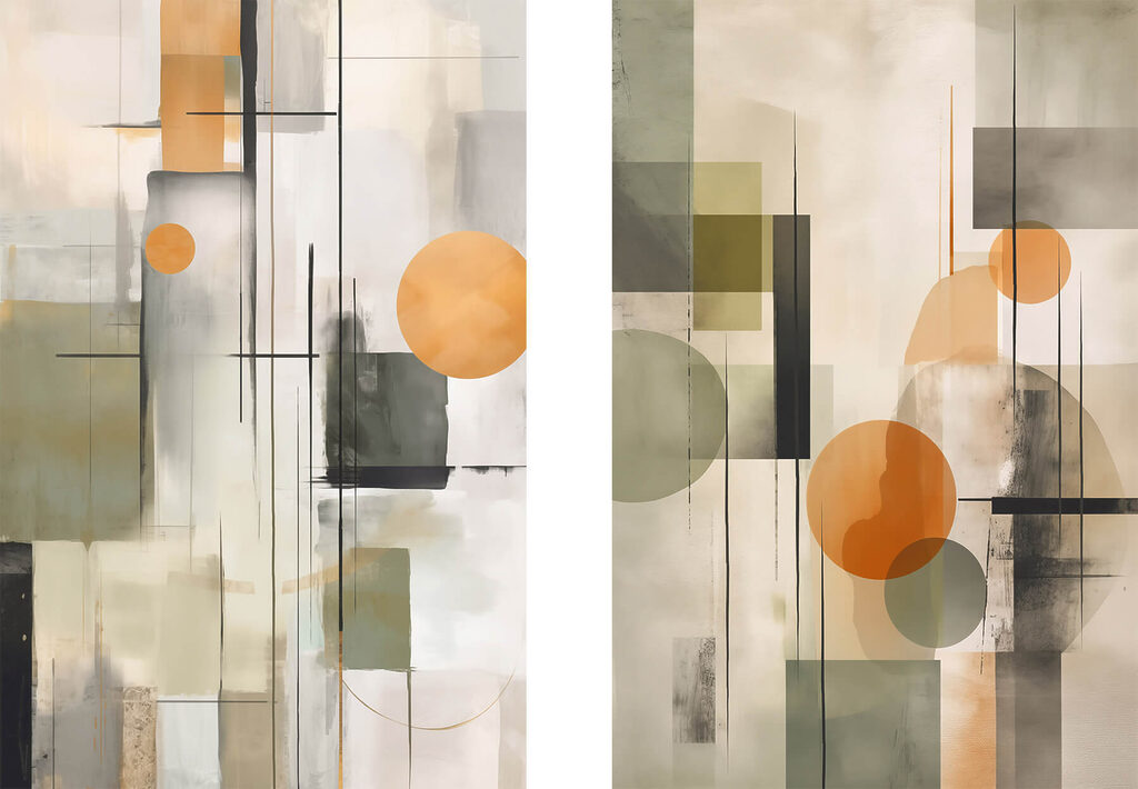 Kreise im Raum — ganzes Design