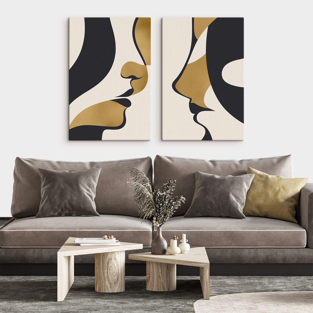 Profile in Schwarz-Gold — Interieur 1