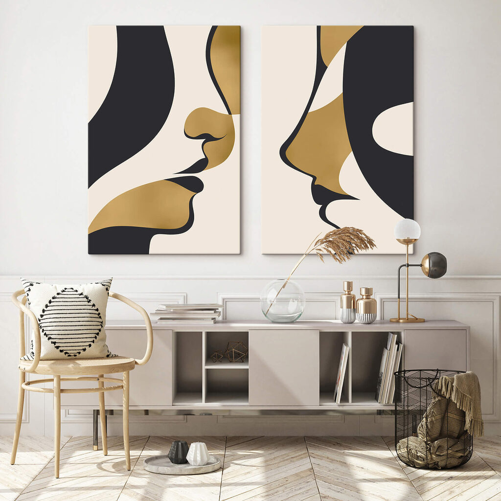 Profile in Schwarz-Gold — Interieur 2