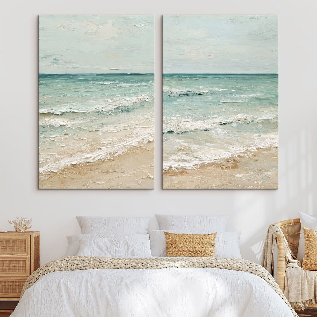 Das Meer zu Füßen in einem Interieur