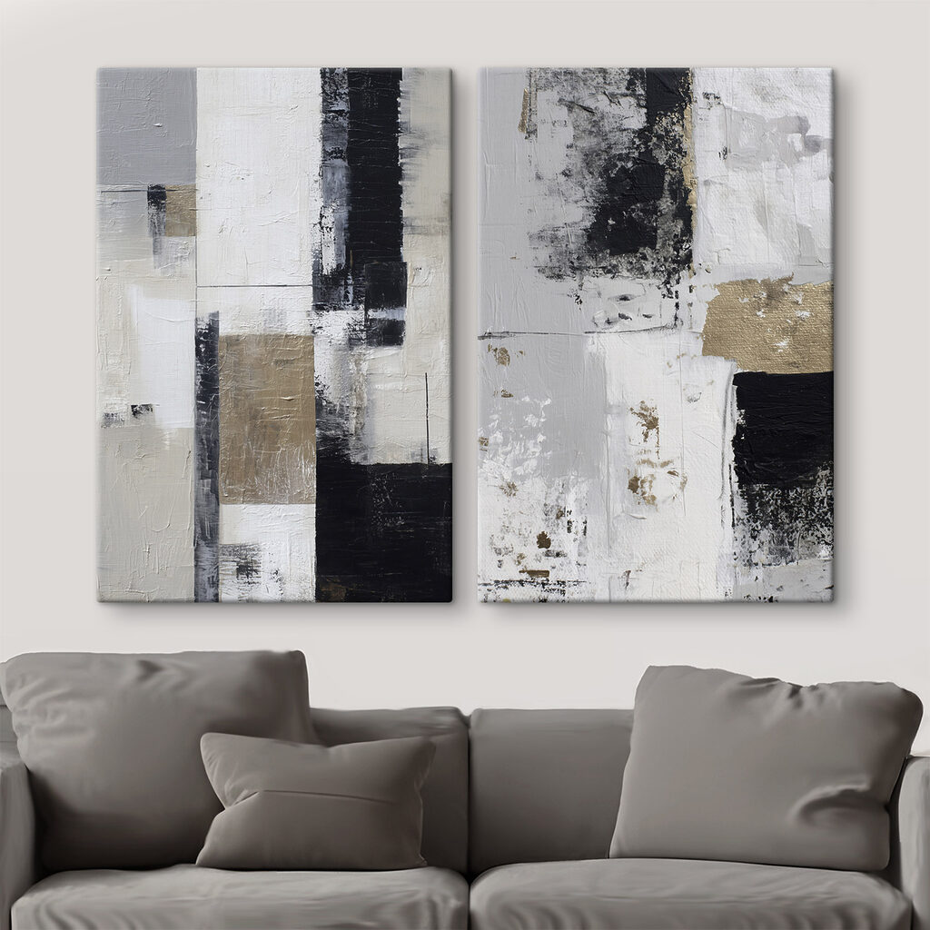 Schwarz neben Weiß in einem Interieur