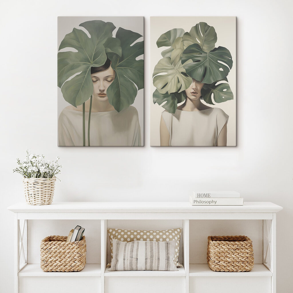 Frau mit Blätterkrone — Interieur 1