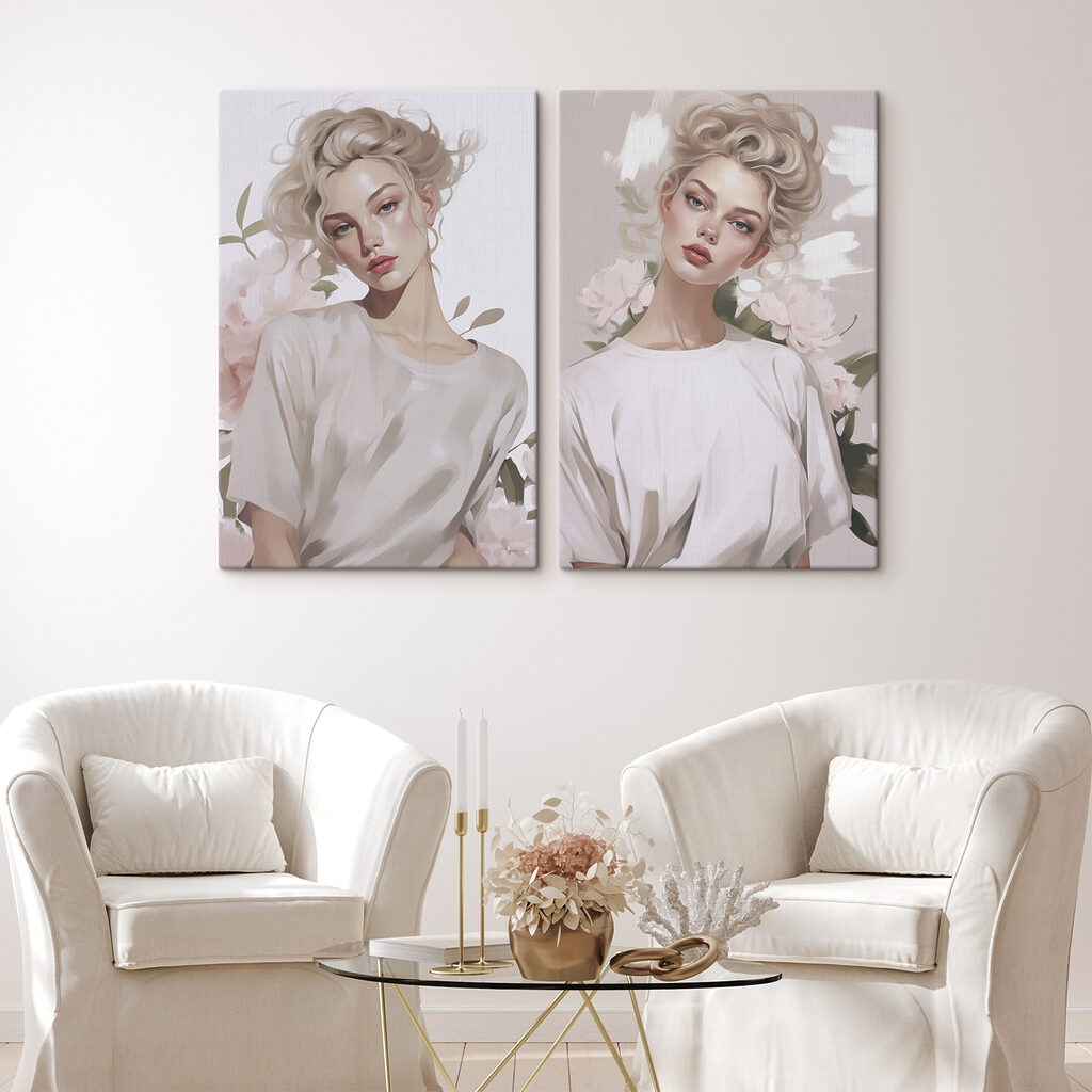 Porträt in Pastelltönen — Interieur 1