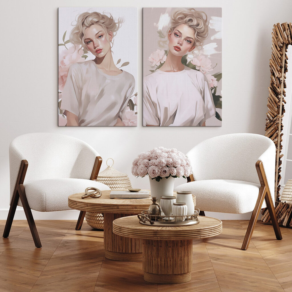 Porträt in Pastelltönen — Interieur 2