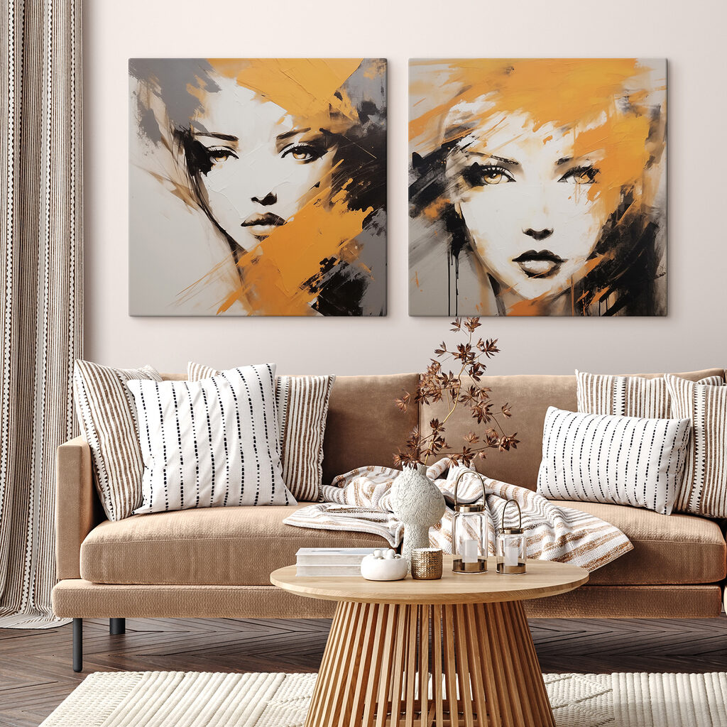 Gesicht mit Ockerstrichen — Interieur 2