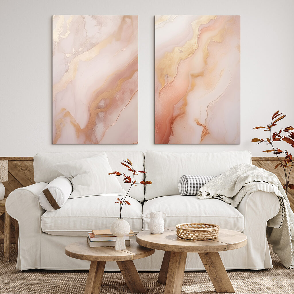 Goldadern auf Rosé — Interieur 1