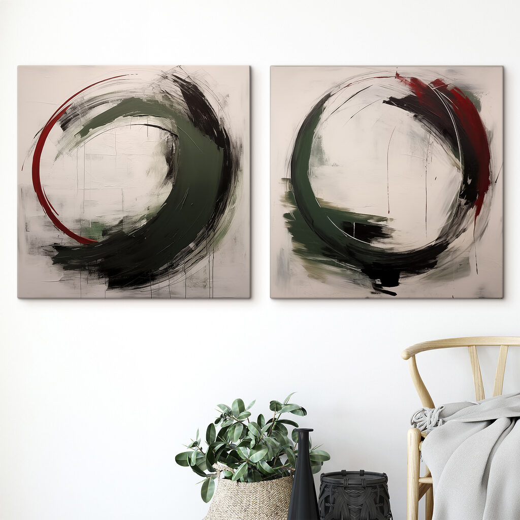Kreise aus Pinselstrichen — Interieur 1